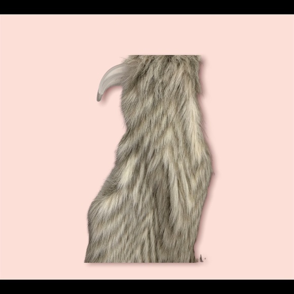 Daytrip Buckle Faux Fur Open Vest MINT Small - Picture 8 of 8